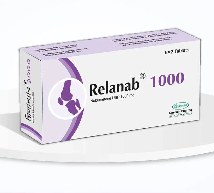 Pack Image: Relanab 1000 mg Tablet (2 x 6)