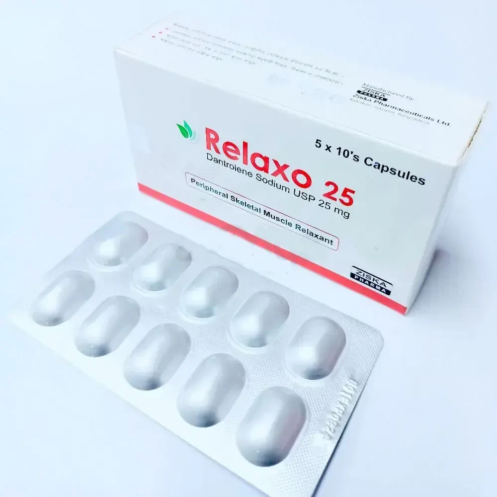 Pack Image: Relaxo 25 mg Capsule (5 x 10)