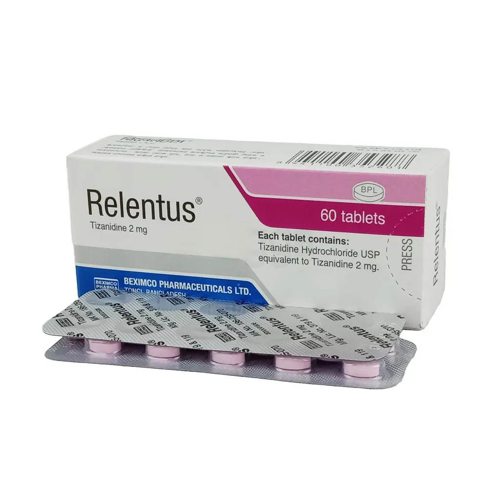 Pack Image: Relentus 2 mg Tablet (6 x 10)
