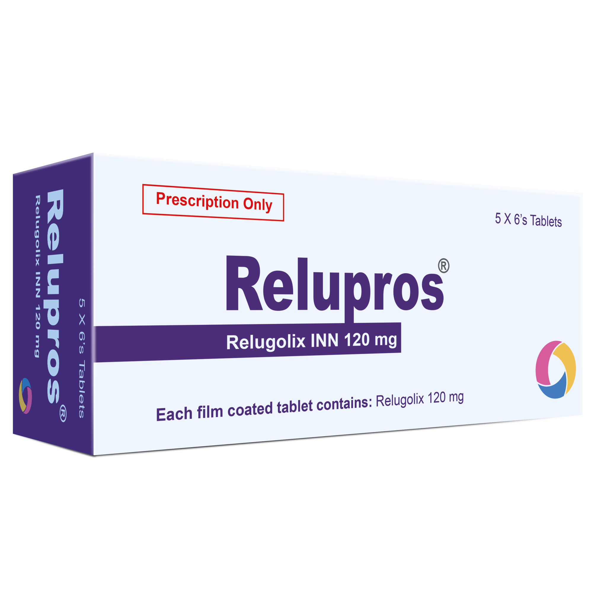 Pack Image: Relupros 120 mg Tablet (5 x 6)