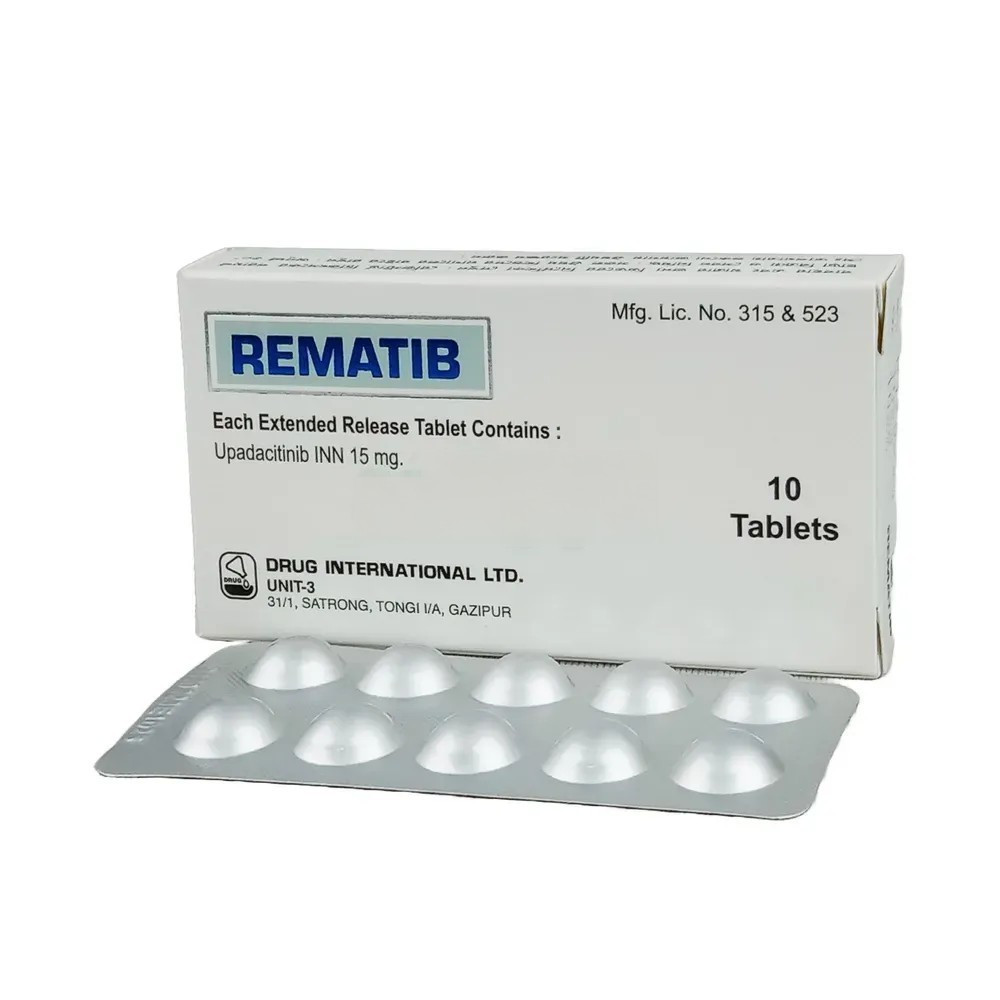 Pack Image: Rematib 15 mg Tablet (1 x 10)