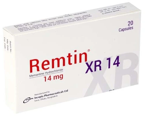 Pack Image: Remtin XR 14 mg Capsule (2 x 10)