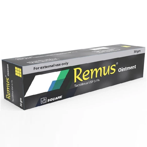 Pack Image: Remus 0.1% Ointment (30 gm tube)