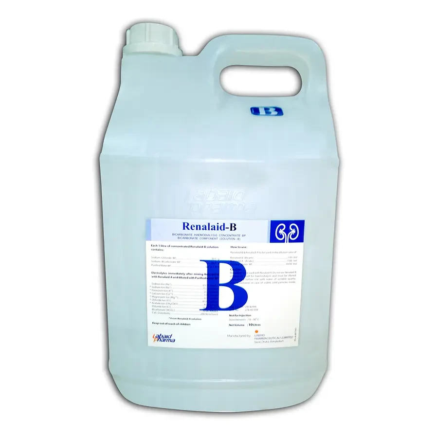 Pack Image: Renalaid-B  Dialysis Solution (10 liters container)