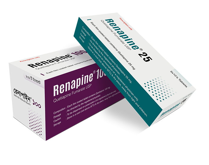 Pack Image: Renapine 25 mg Tablet (5 x 10)