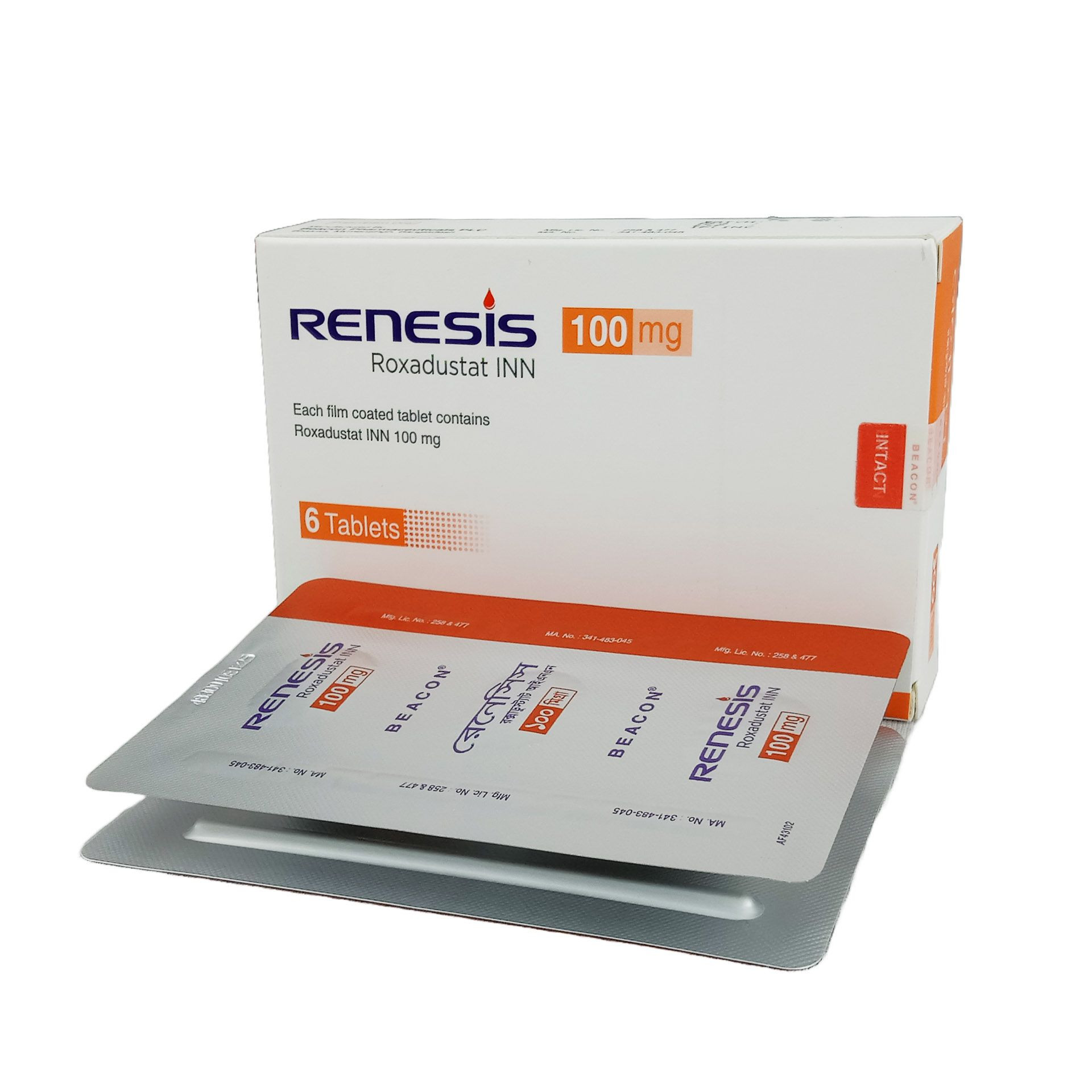 Pack Image: Renesis 100 mg Tablet (2 x 3)
