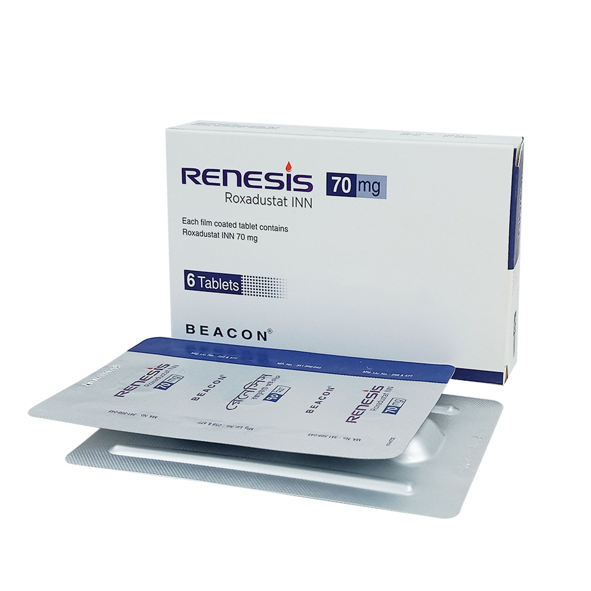 Pack Image: Renesis 70 mg Tablet (2 x 3)