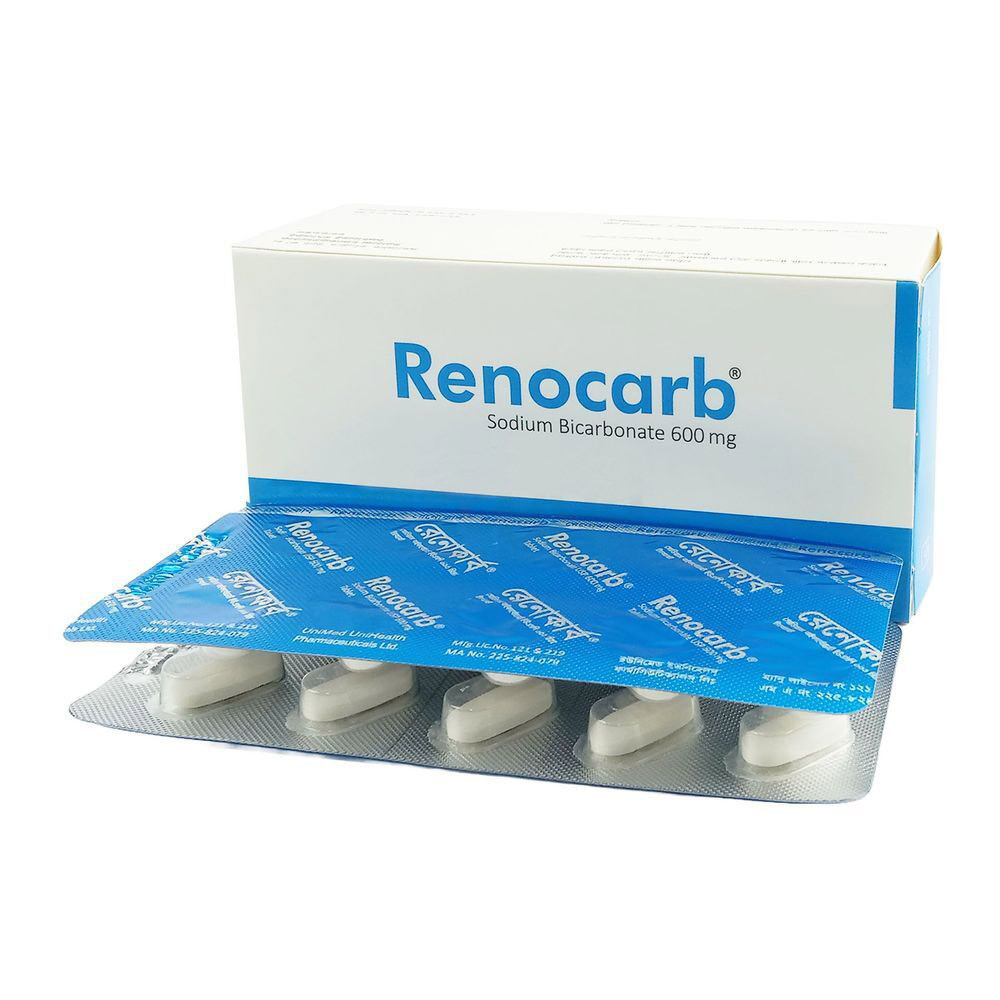 Pack Image: Renocarb 600 mg Tablet (6 x 10)