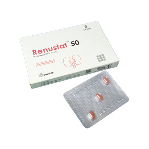 Pack Image: Renustat 50 mg Tablet (1 x 3)