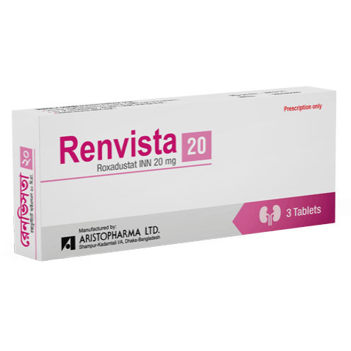 Pack Image: Renvista 20 mg Tablet (1 x 3)
