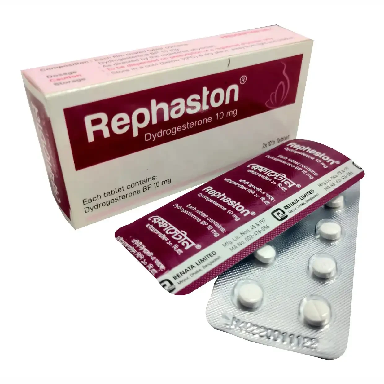 Pack Image: Rephaston 10 mg Tablet (3 x 10)