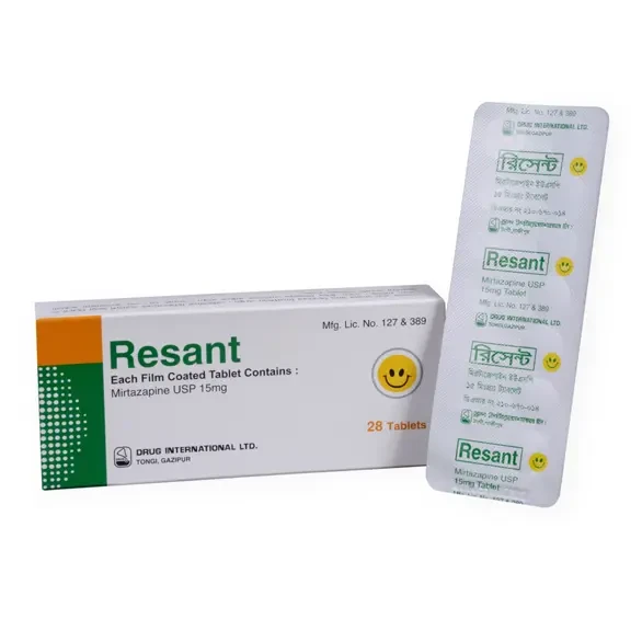 Pack Image: Resant 15 mg Tablet (2 x 14)