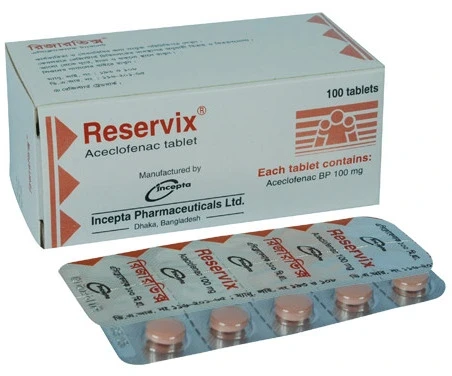 Pack Image: Reservix 100 mg Tablet (10 x 10)