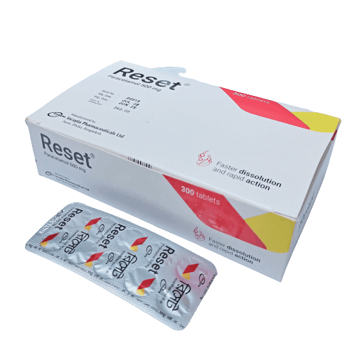 Pack Image: Reset 500 mg Tablet (30 x 10)