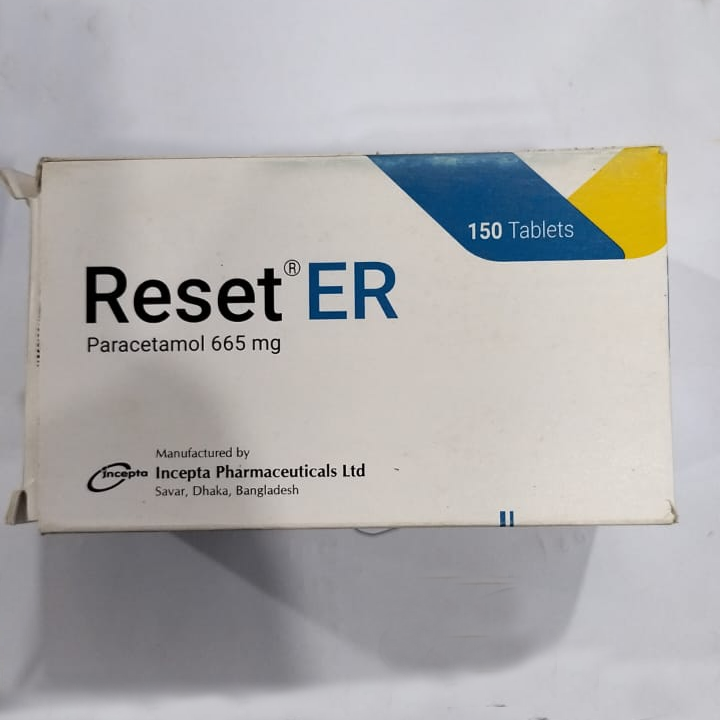 Pack Image: Reset ER 665 mg Tablet (10 x 15)