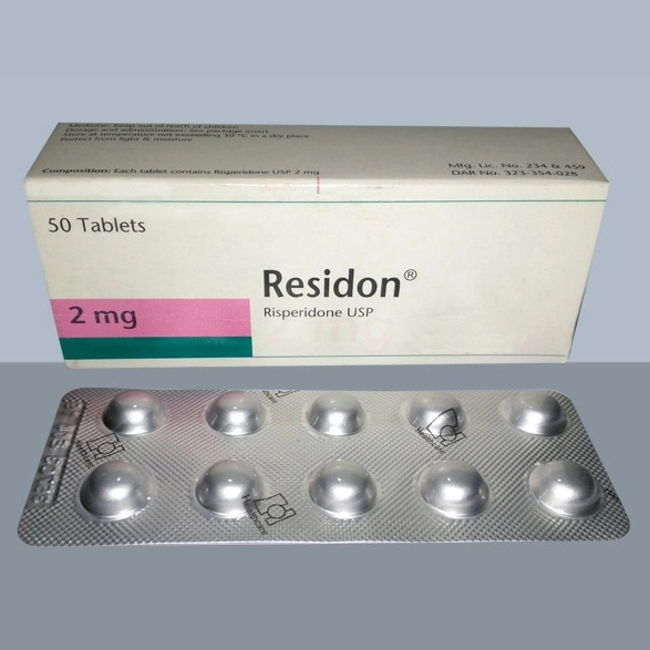 Pack Image: Residon 2 mg Tablet (5 x 10)