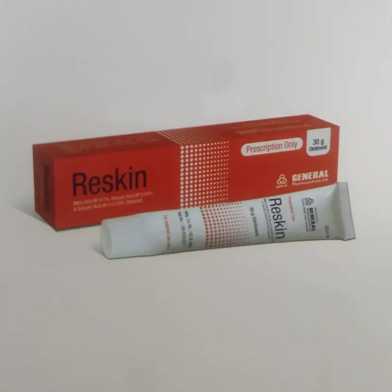 Pack Image: Reskin 0.7% 0.05% Ointment (30 mg tube)