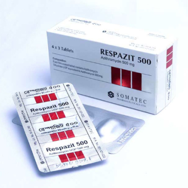 Pack Image: Respazit 500 mg Tablet (4 x 3)