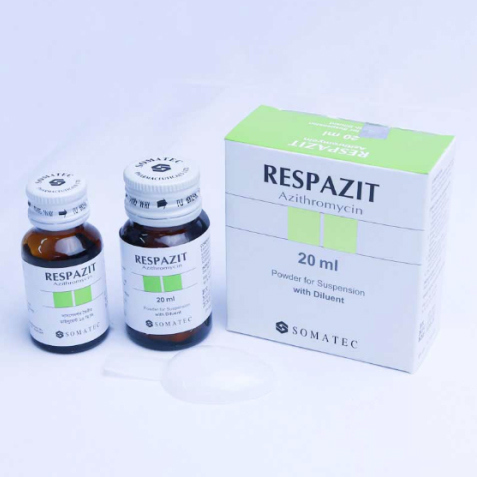 Pack Image: Respazit 200 mg Suspension (20 ml bottle)