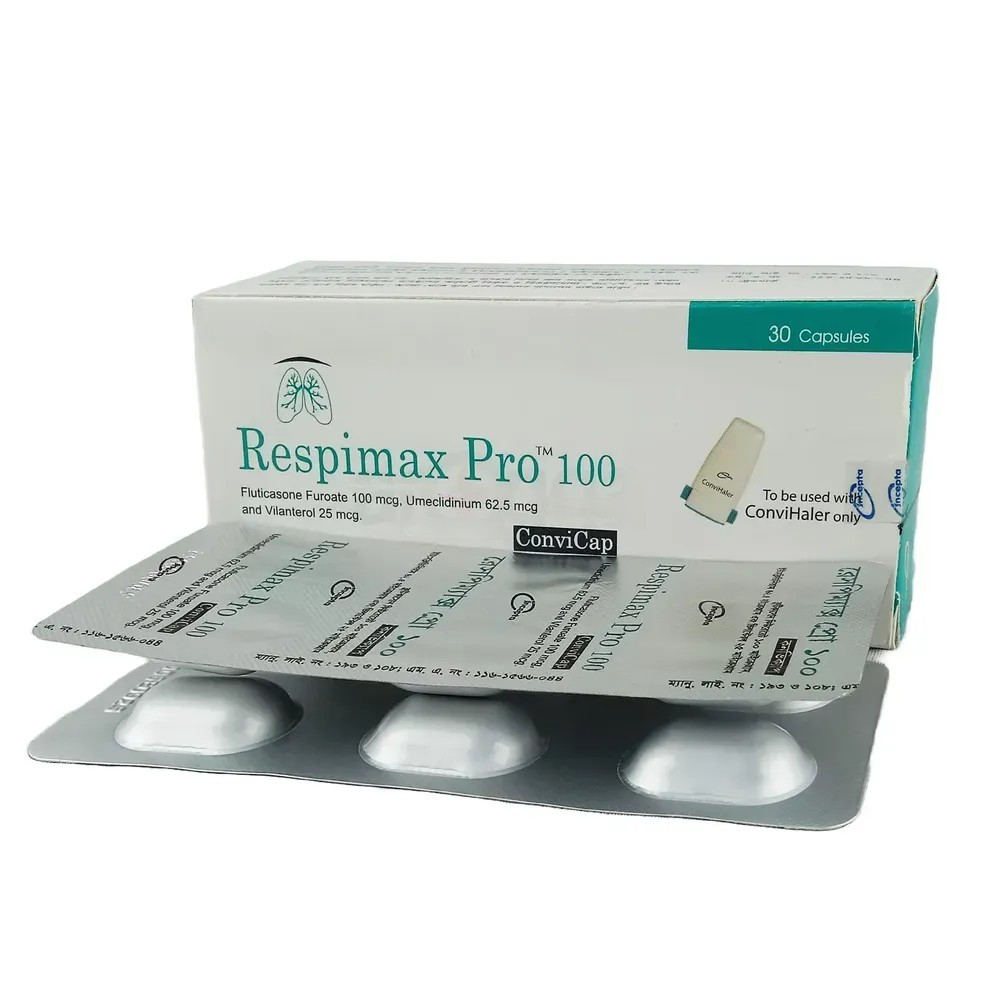 Pack Image: Respimax Pro 25 mcg Inhalation Capsule (5 x 6)