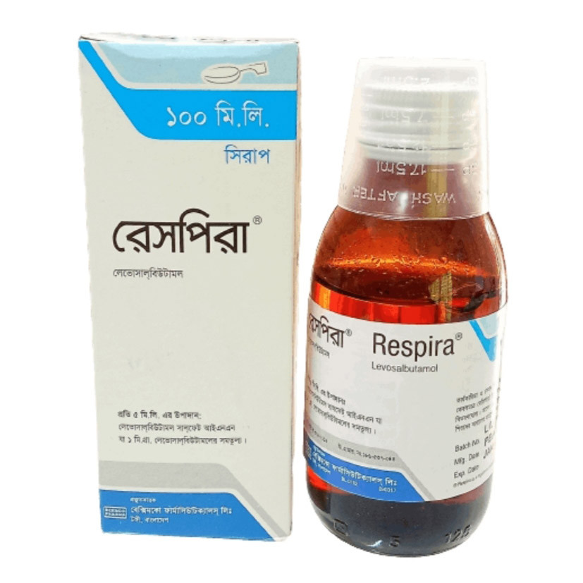 Pack Image: Respira 1 mg Syrup (100 ml bottle)