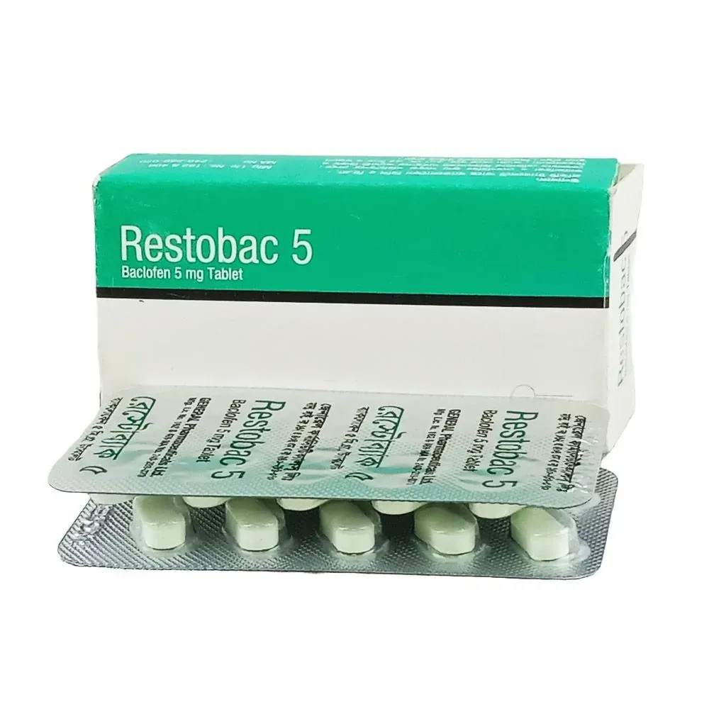 Pack Image: Restobac 5 mg Tablet (3 x 10)