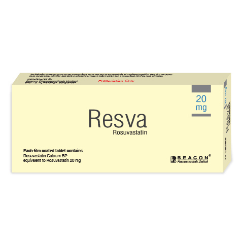 Pack Image: Resva 20 mg Tablet (2 x 7)