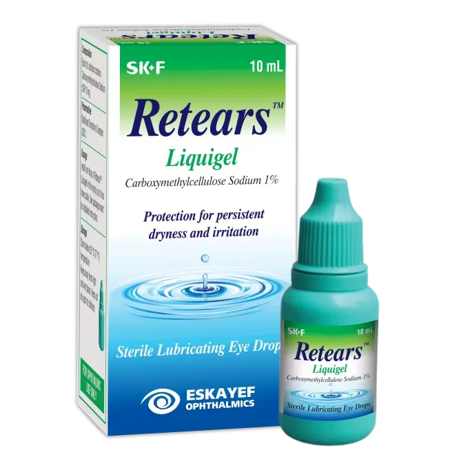 Pack Image: Retears Liquigel 1% Eye Drop (10 ml drop)