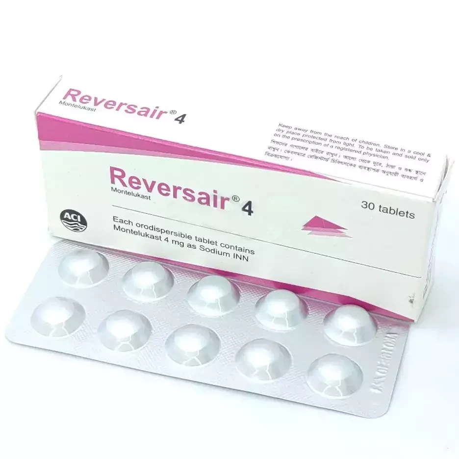 Pack Image: Reversair ODT 4 mg Tablet (3 x 10)