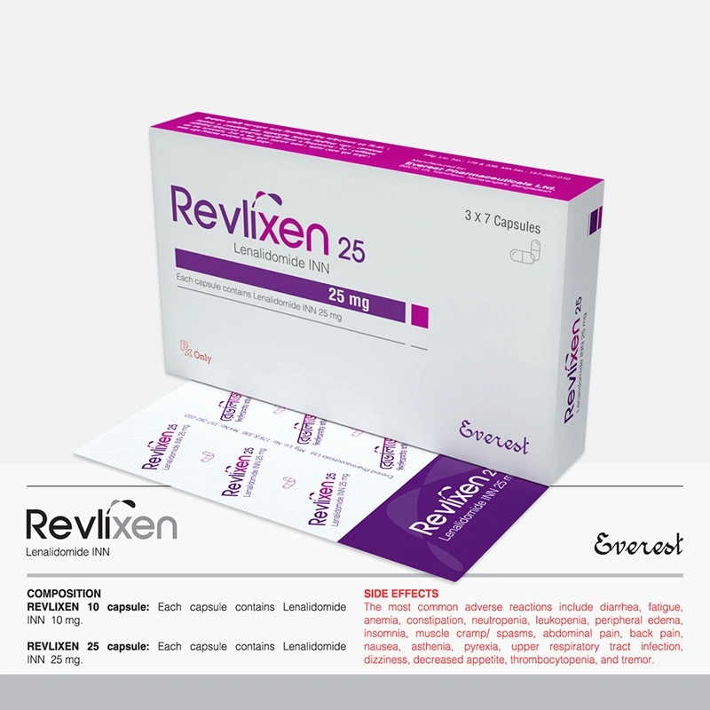 Pack Image: Revlixen 25 mg Capsule (3 x 7)