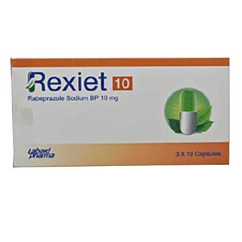 Pack Image: Rexiet 10 mg Capsule (3 x 10)