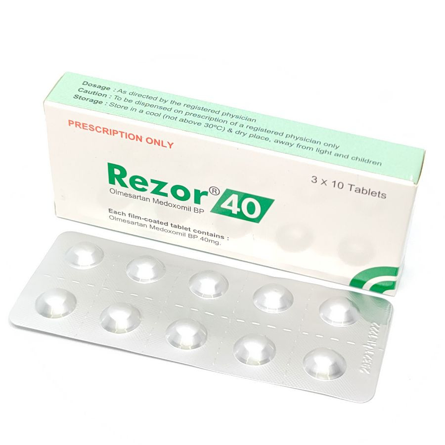 Pack Image: Rezor 40 mg Tablet (3 x 10)