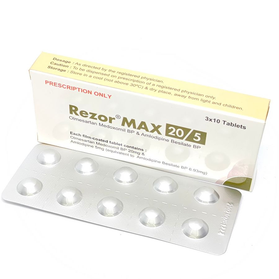 Pack Image: Rezor Max 5 mg Tablet (3 x 10)