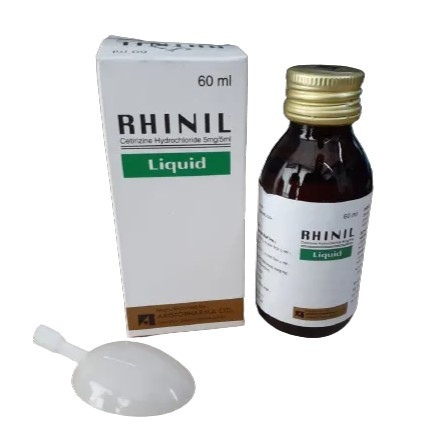 Pack Image: Rhinil 5 mg Syrup (60 ml bottle)