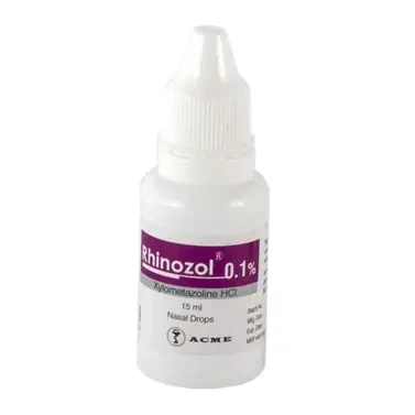 Pack Image: Rhinozol 0.1% Nasal Drop (15 ml drop)