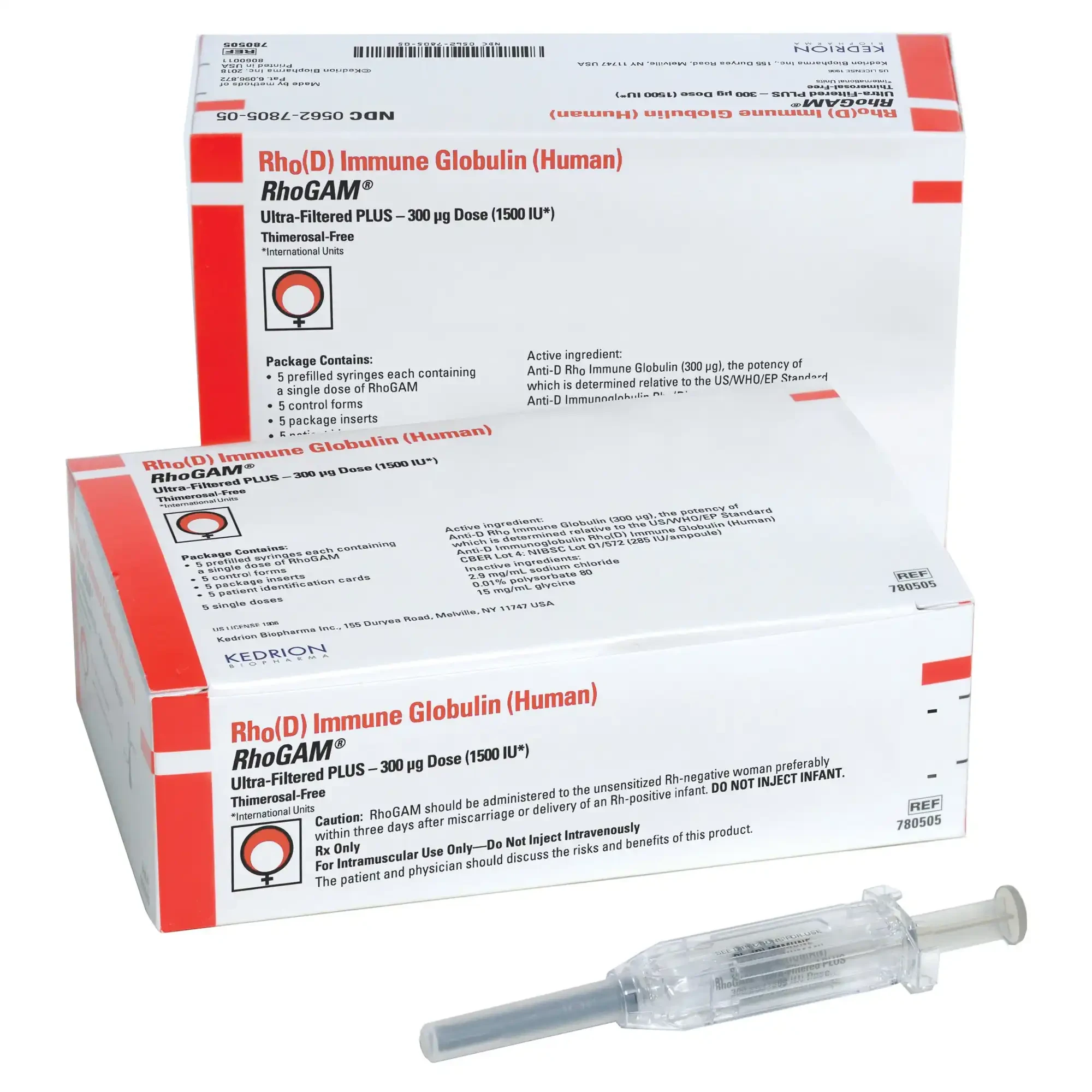 Pack Image: RhoGAM 300 mcg Injection (2 ml pre-filled syringe)