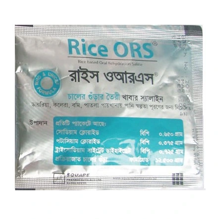Pack Image: Rice ORS  Powder (250 ml sachet)