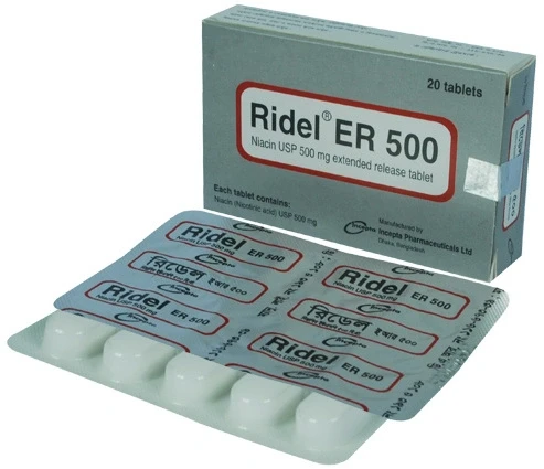 Pack Image: Ridel ER 500 mg Tablet (2 x 10)