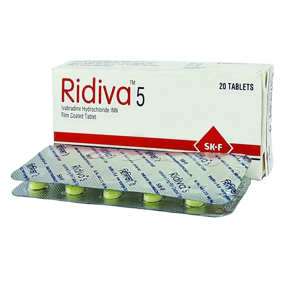 Pack Image: Ridiva 5 mg Tablet (1 x 10)