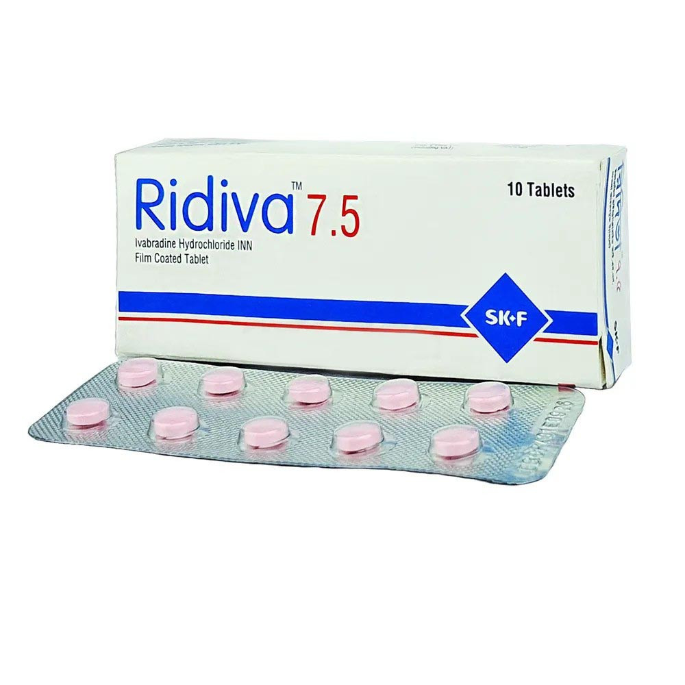 Pack Image: Ridiva 7.5 mg Tablet (1 x 10)