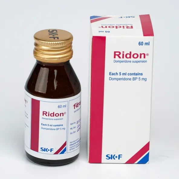 Pack Image: Ridon 5 mg Suspension (60 ml bottle)