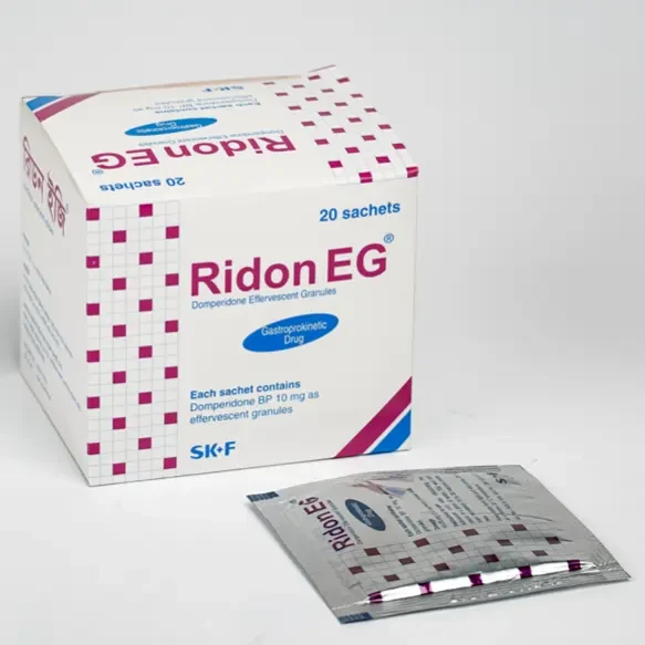 Pack Image: Ridon EG 10 mg Eff. Granules (10 mg sachet)