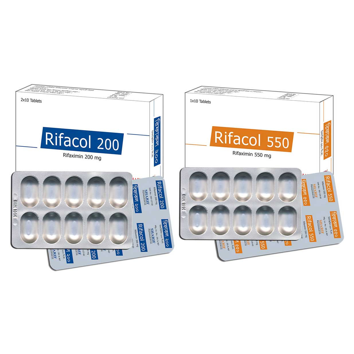 Pack Image: Rifacol 550 mg Tablet (1 x 10)
