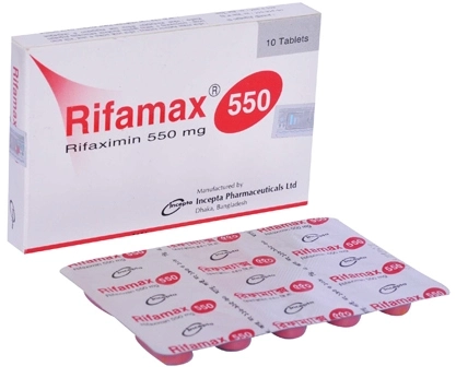 Pack Image: Rifamax 550 mg Tablet (1 x 10)