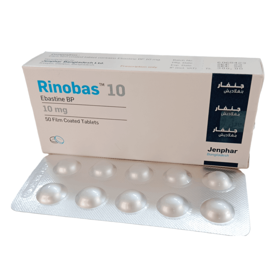 Pack Image: Rinobas 10 mg Tablet (5 x 10)