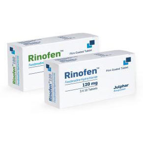 Pack Image: Rinofen 180 mg Tablet (3 x 10)