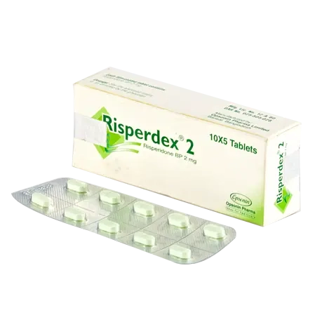 Pack Image: Risperdex 2 mg Tablet (5 x 10)