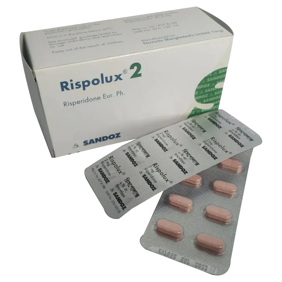 Pack Image: Rispolux 2 mg Tablet (10 x 10)