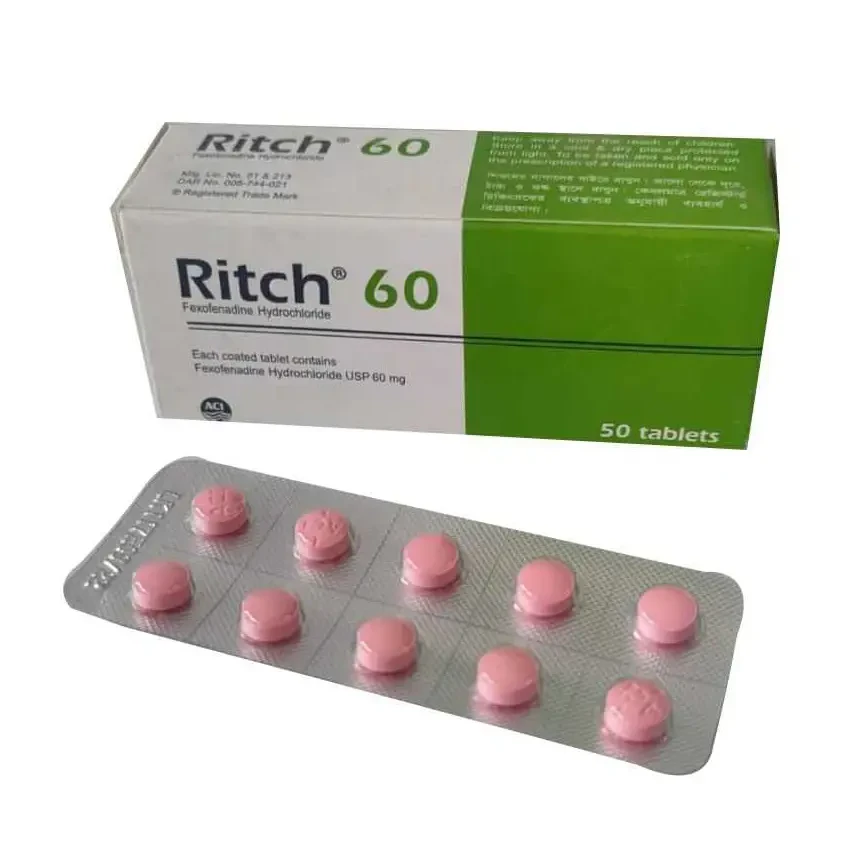 Pack Image: Ritch 60 mg Tablet (5 x 10)