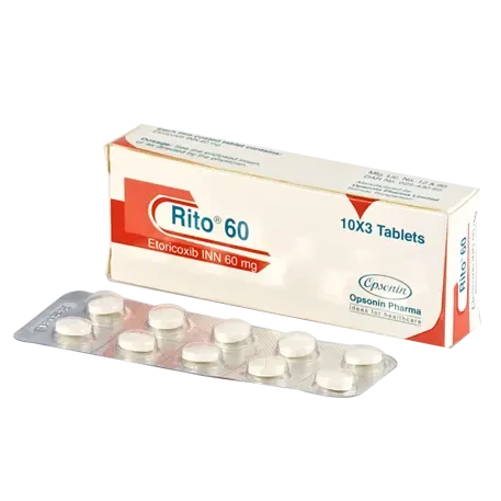 Pack Image: Rito 60 mg Tablet (3 x 10)